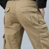 Men's Solid Color Cargo Pants
