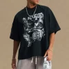 Men's Graphic Round Neck Half Sleeve T-Shirt