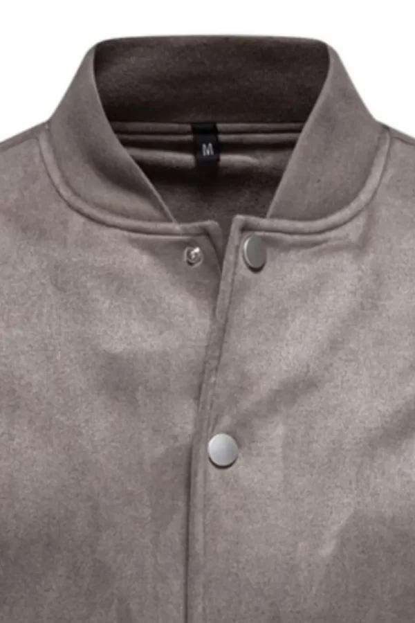Men's Baseball Collar Snap Down Jacket - Image 7