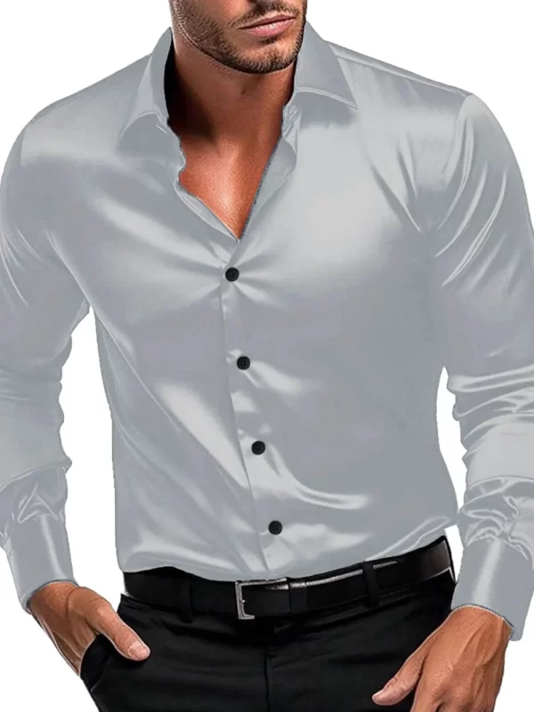 Men's Button Down Long Sleeve Shirt - Image 5