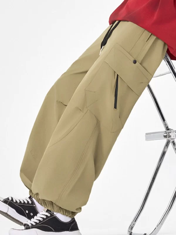 Men's Plus Size Casual Cargo Pants with Multiple Pockets - Image 2
