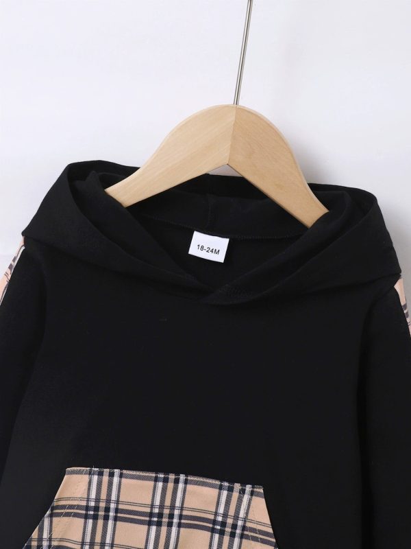 Plaid Long Sleeve Hoodie and Pants Set - Image 4