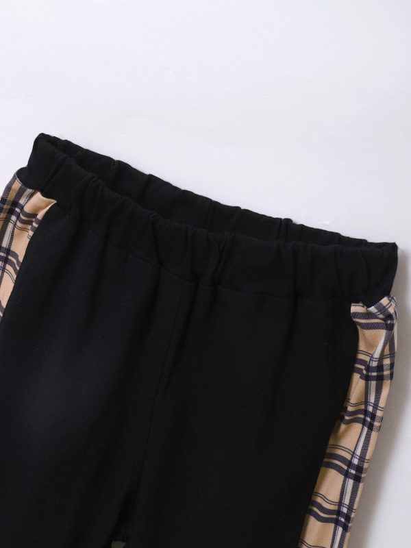Plaid Long Sleeve Hoodie and Pants Set - Image 7