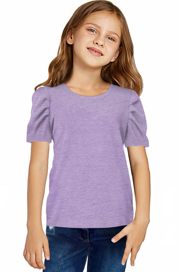 Round Neck Puff Sleeve T-Shirt - Image 9