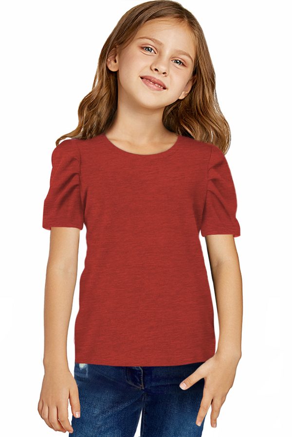 Round Neck Puff Sleeve T-Shirt - Image 4