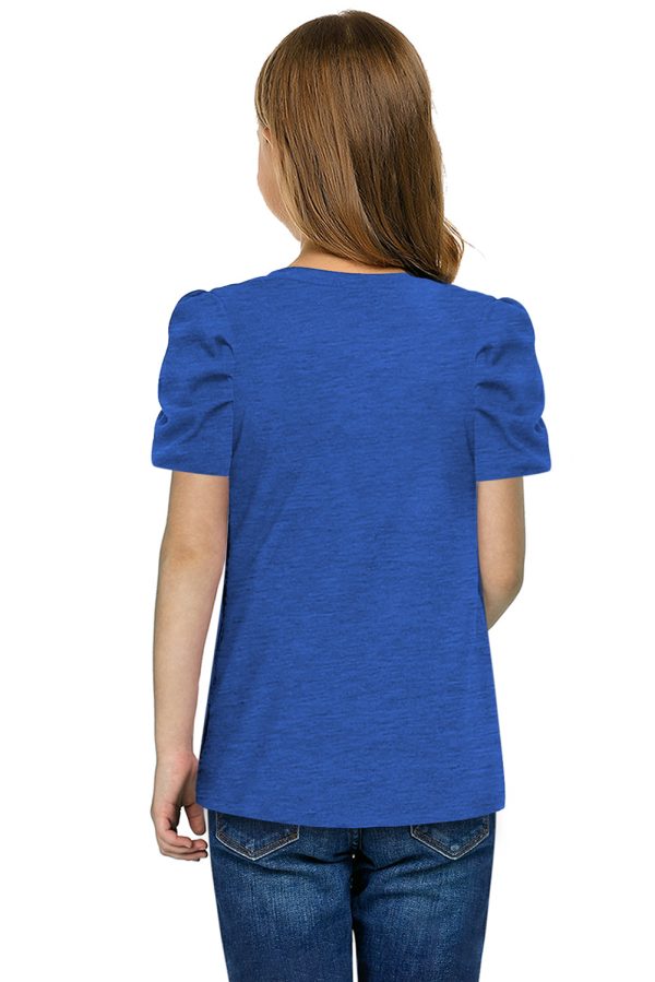 Round Neck Puff Sleeve T-Shirt - Image 7