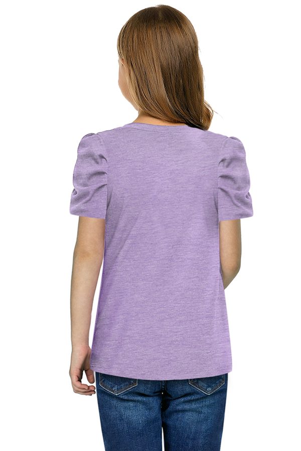 Round Neck Puff Sleeve T-Shirt - Image 10