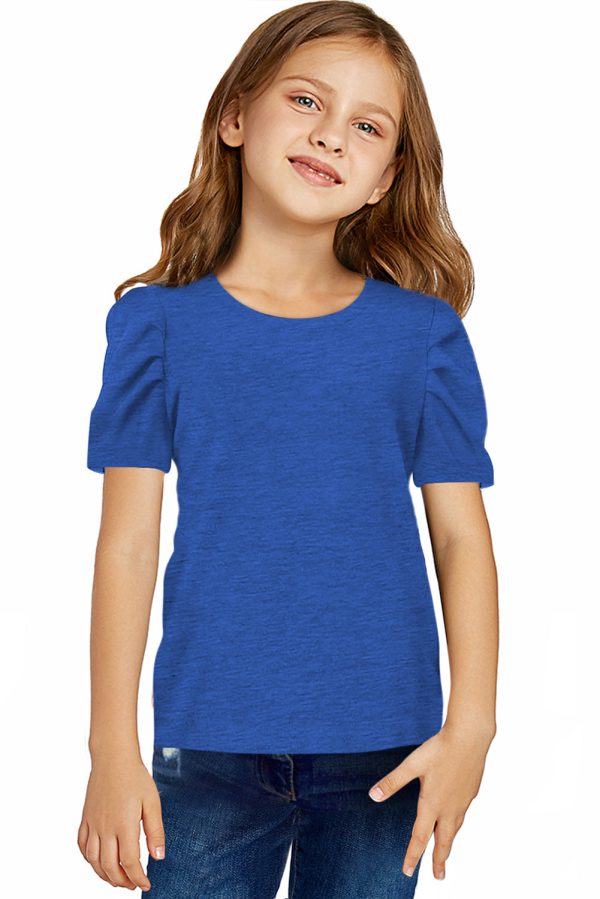 Round Neck Puff Sleeve T-Shirt - Image 6