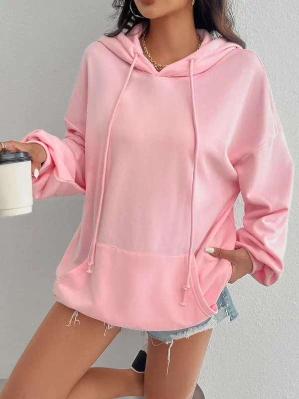 Devine Drawstring Long Sleeve Hoodie - Image 5