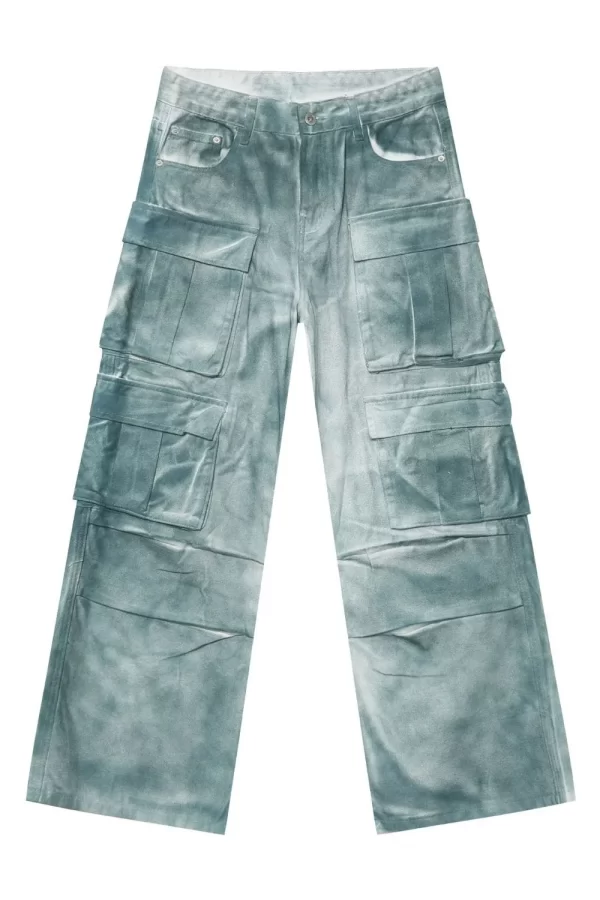 Men's Tie-Dye Cargo Jeans - Image 2