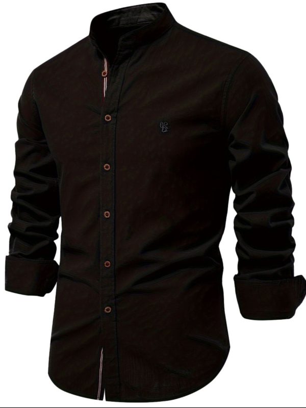 Men's Full Size Button Down Embroidered Shirt Plus Size - Image 10