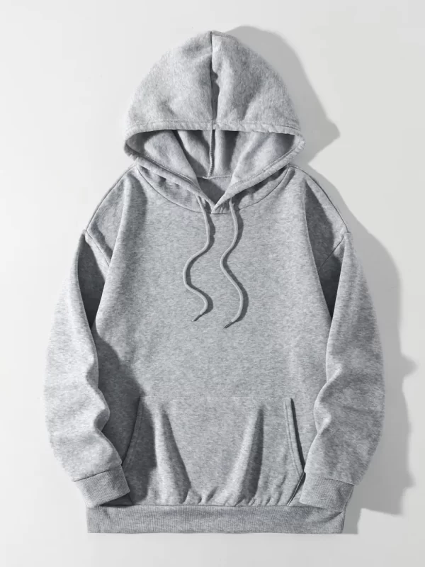 Drawstring Dropped Shoulder Hoodie - Image 14