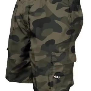 Men's Plus Size Drawstring Shorts with Cargo Pockets