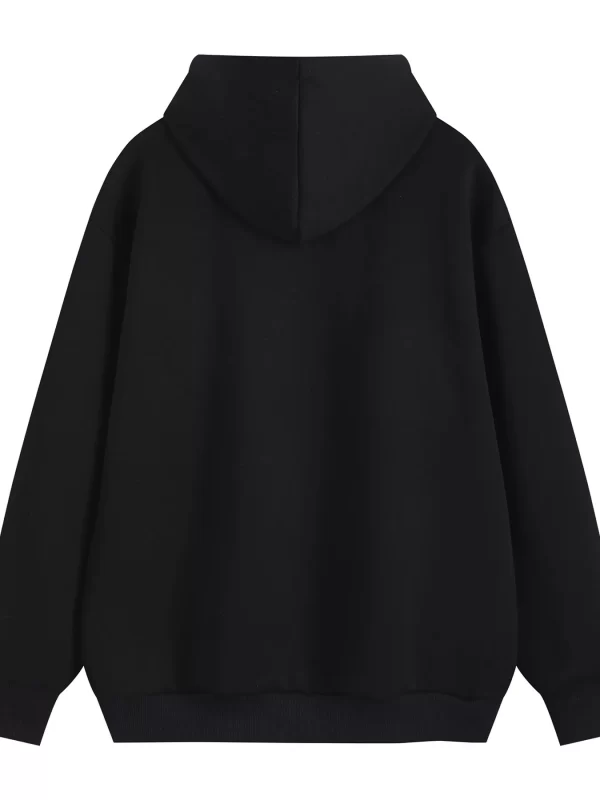 Men's Graphic Long Sleeve Drawstring Hoodie - Image 8