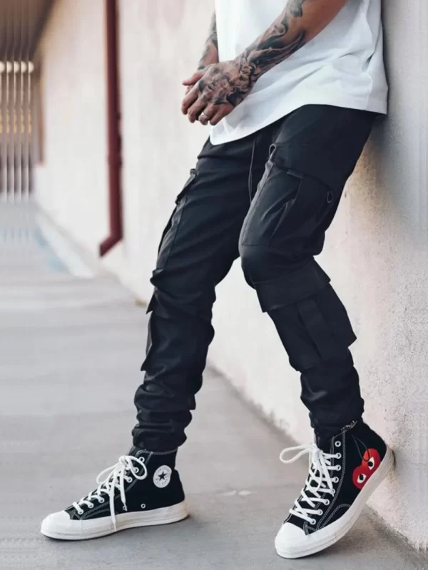Men's Drawstring Pants with Cargo Pockets - Image 6