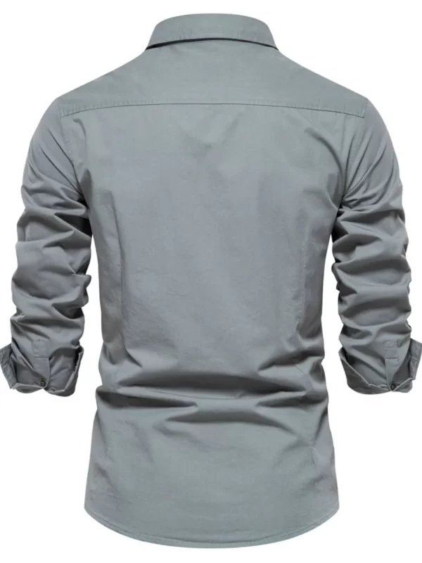 Men's Button Down Collared Neck Shirt - Image 10