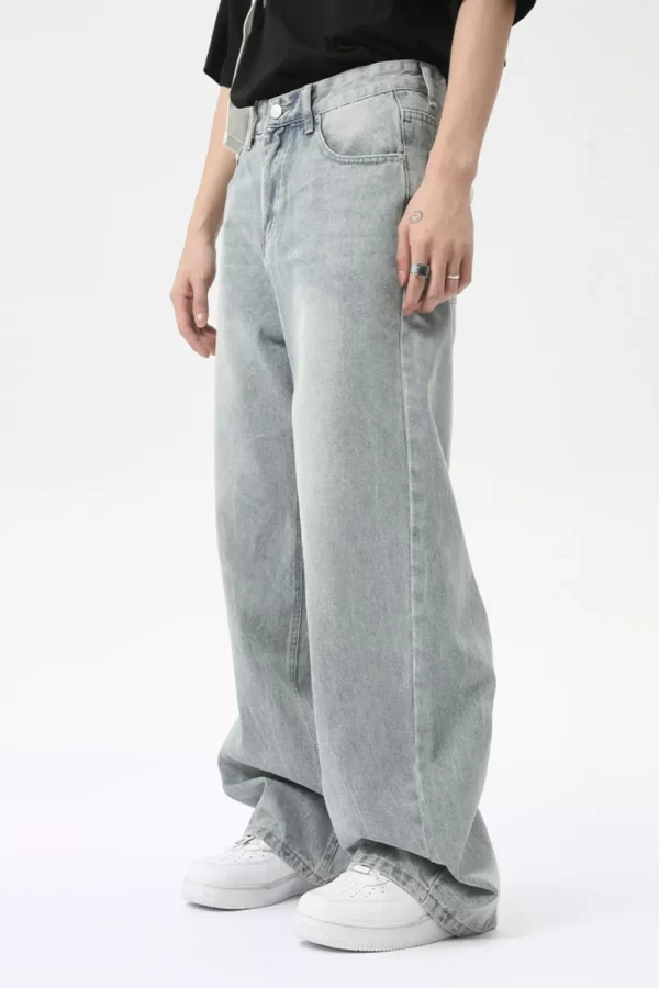 Wide Leg Jeans with Pockets - Image 6