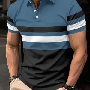 Men's Full Size Collared Neck Short Sleeve Polo Plus Size