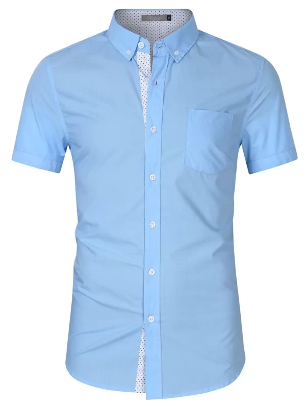 Men's Button Up Short Sleeve Shirt - Image 2