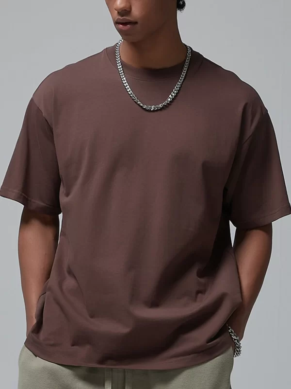 Men's Oversized Casual Round Neck T-Shirt - Image 14