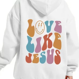 Men's Full Size Letter Graphic Back Long Sleeve Hoodie Plus Size