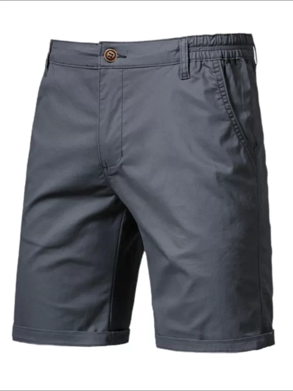 Men's Elastic Waist Shorts with Pockets - Image 7