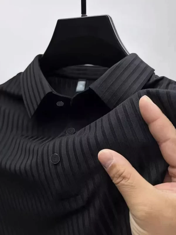 Men's Full Size Button Detail Short Sleeve Polo Plus Size - Image 11