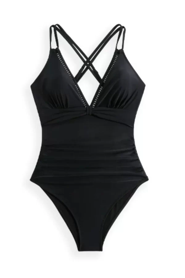 Double Spaghetti Strap One-Piece Swimwear - Image 10