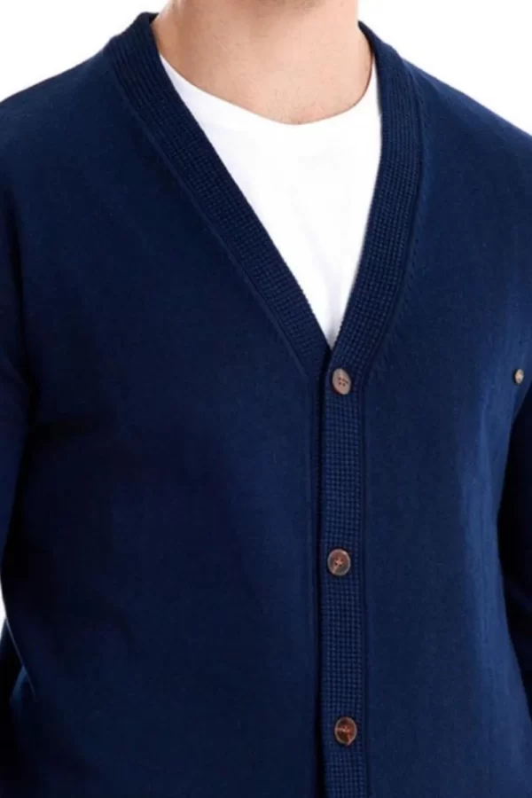 Men's Button Down V-Neck Cardigan - Image 10