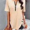 Devine Half Zip Half Sleeve T-Shirt