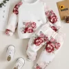 Children's Floral Top and Pants Set