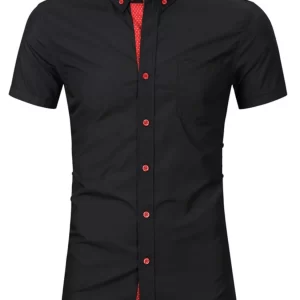 Men's Button Up Short Sleeve Shirt