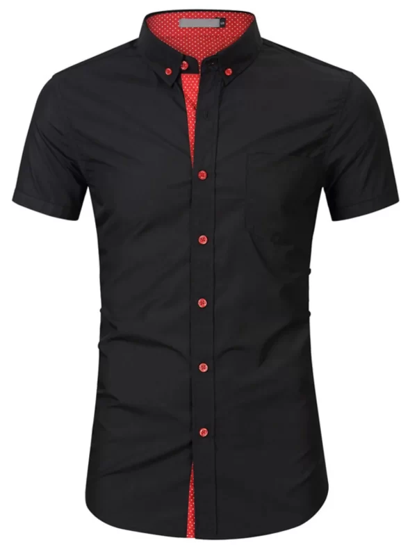 Men's Button Up Short Sleeve Shirt