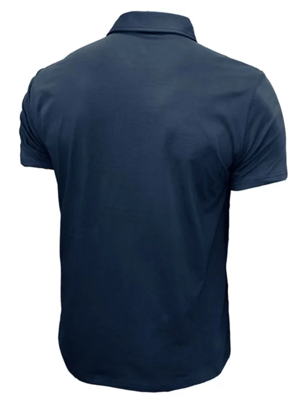 Men's Collared Neck Short Sleeve Polo Shirt - Image 10