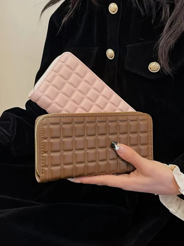 PU Leather Solid Color Wallet - Image 24