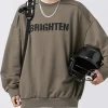 Men's Letter Graphic Round Neck Long Sleeve Sweatshirt