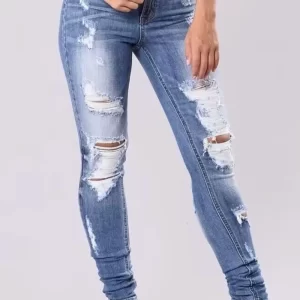 Full Size Distressed Skinny Jeans Plus Size