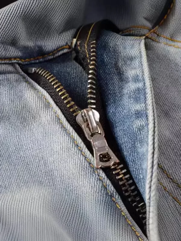 Men's Distressed Jeans with Pockets - Image 2