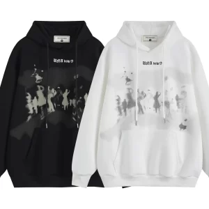 Men's Graphic Long Sleeve Drawstring Hoodie