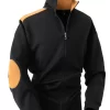 Men's Full Size Zip Up Long Sleeve Top Plus Size
