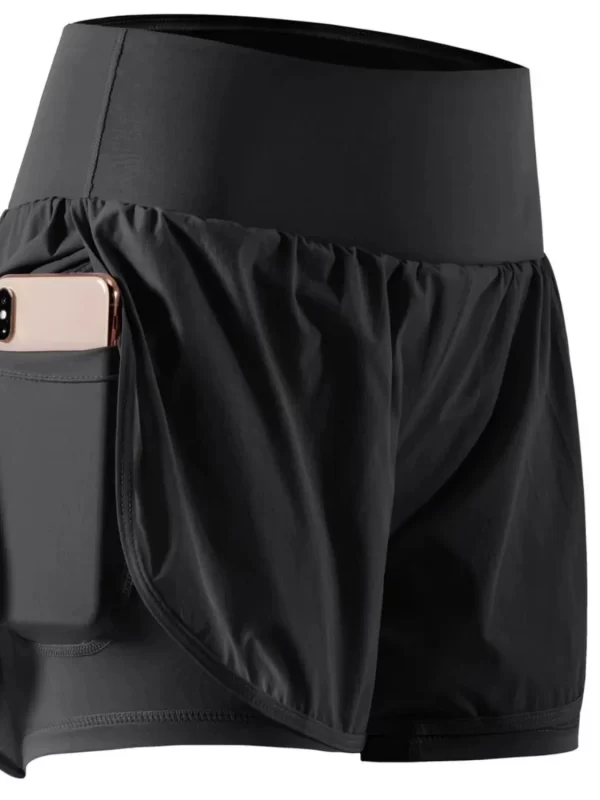 Pocketed High Waist Active Shorts - Image 18
