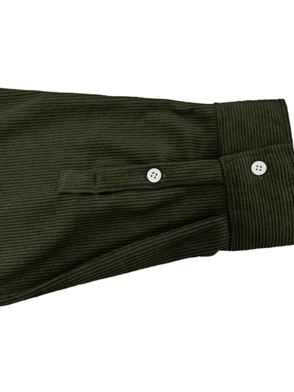 Men's Casual Corduroy Button Down Shacket - Image 3