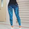 Seamless Printed High Waist Active Leggings