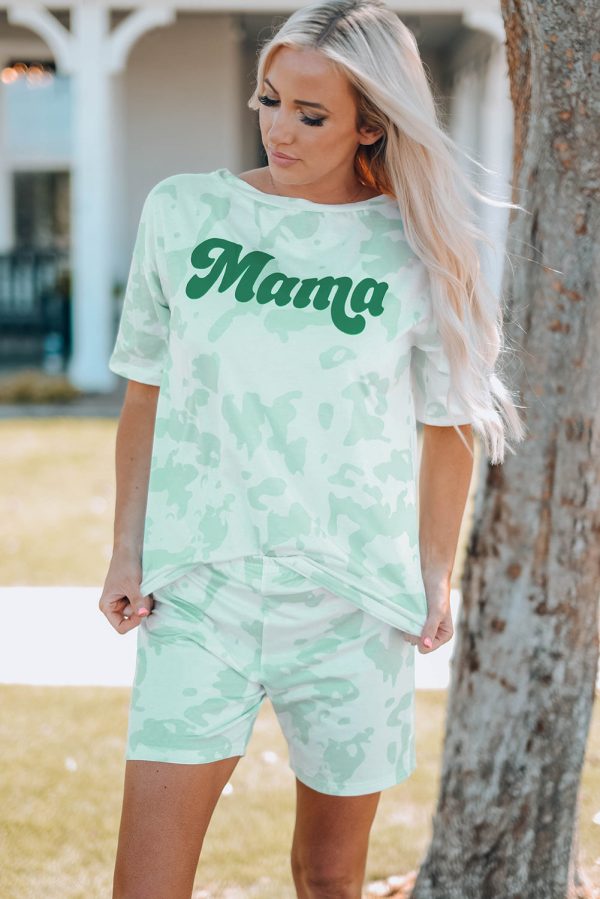 Women Printed Letter Graphic Lounge Set - Image 4
