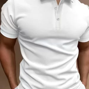 Men's Full Size Collared Neck Short Sleeve Polo Plus Size