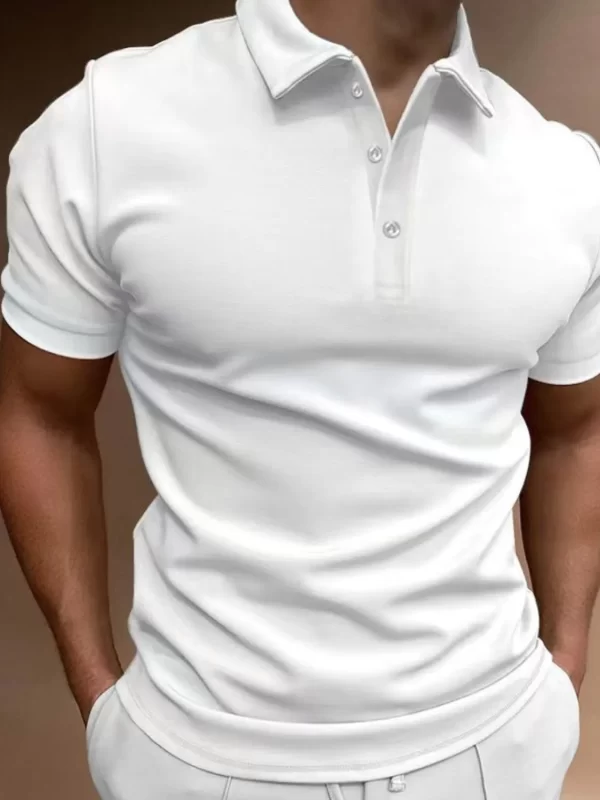 Men's Full Size Collared Neck Short Sleeve Polo Plus Size