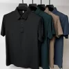 Men's Full Size Button Detail Short Sleeve Polo Plus Size