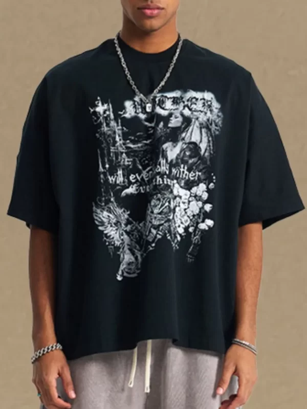 Men's Graphic Round Neck Half Sleeve T-Shirt - Image 7