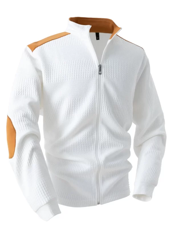 Men's Full Size Zip Up Long Sleeve Top Plus Size - Image 6