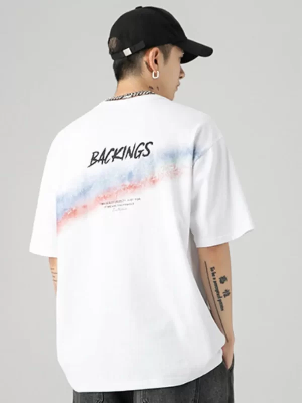 Men's Full Size Round Neck Half Sleeve T-Shirt Plus Size - Image 5